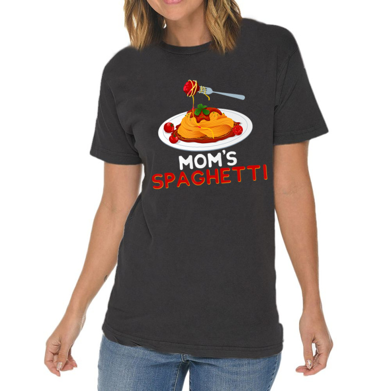 Mom's Spaghetti Food Lover Foodie Loves Pasta Vintage T-Shirt by namnguyen | Artistshot