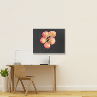 Tomato Wall Watercolor Landscape Canvas Print | Artistshot