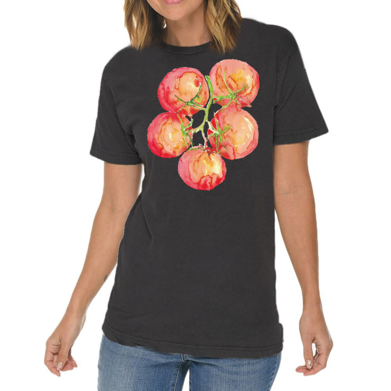 Tomato Wall Watercolor Vintage T-shirt | Artistshot