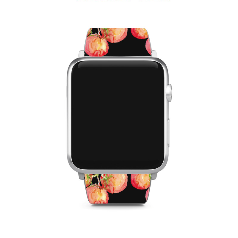 Tomato Wall Watercolor Apple Watch Band | Artistshot