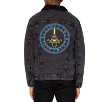 Bill's Wheel From Gravity Falls 1 Unisex Sherpa-lined Denim Jacket | Artistshot