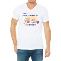 Boris Johnson And Donald Trump   Two Blondes Don't Make A Right V-neck Tee | Artistshot