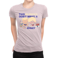 Boris Johnson And Donald Trump   Two Blondes Don't Make A Right Ladies Fitted T-shirt | Artistshot