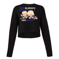 Boris Johnson And Donald Trump   Two Blondes Don't Make A Right Cropped Sweater | Artistshot