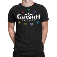 Genshin Impact Elements (colours) T-shirt | Artistshot