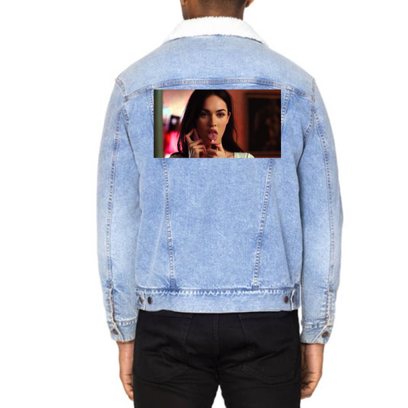 Jennifer's Body Sticker Unisex Sherpa-Lined Denim Jacket by salayobatrazf | Artistshot