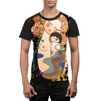 Trending Kokeshis Mother And Child Of Klimt Graphic T-shirt | Artistshot