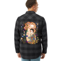 Trending Kokeshis Mother And Child Of Klimt Flannel Shirt | Artistshot