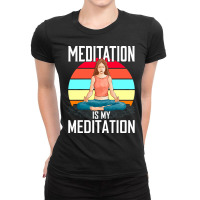 Trending Yoga Meditation Namaste Yogi Spiritual Meditate-yckqh Ladies Fitted T-shirt | Artistshot