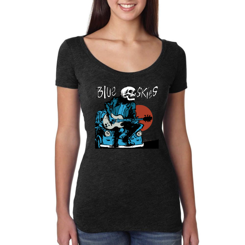 Blue Skies Tim Timebomb Women's Triblend Scoop T-shirt by LindaMarisa | Artistshot