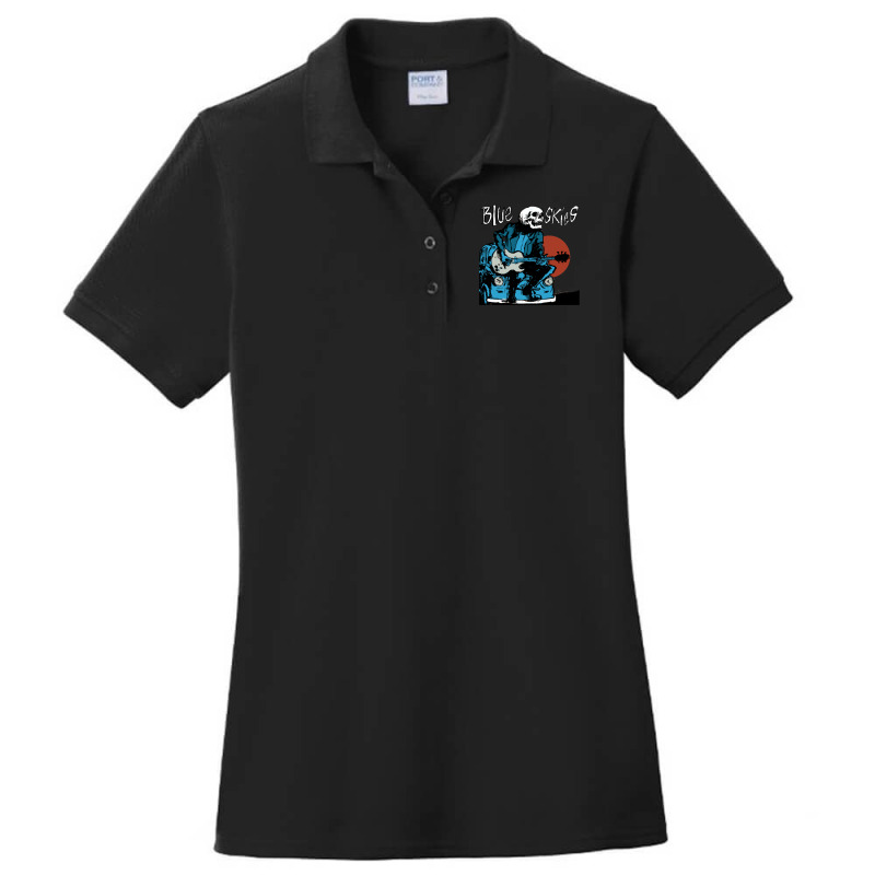 Blue Skies Tim Timebomb Ladies Polo Shirt by LindaMarisa | Artistshot