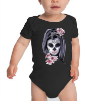 Day Of The Dead Calavera Girl Painted Mask T Shirt Baby Bodysuit | Artistshot