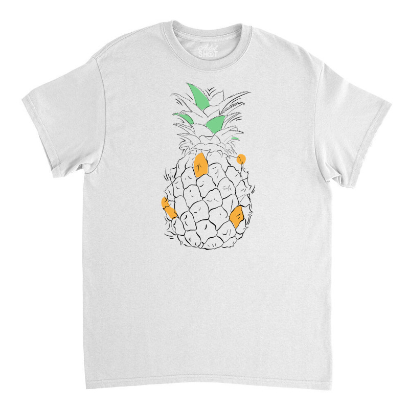 Pineapple Line Art Classic T-shirt by autlu2024 | Artistshot