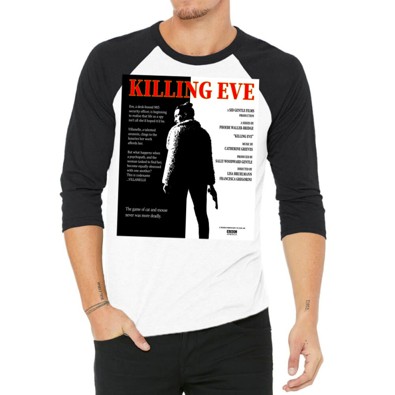 Killing Eve Movie Poster 3/4 Sleeve Shirt by jepaceylqnb | Artistshot