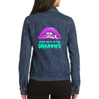 Limited Edition What We Do In The Shadows Vamp Lips Ladies Denim Jacket | Artistshot