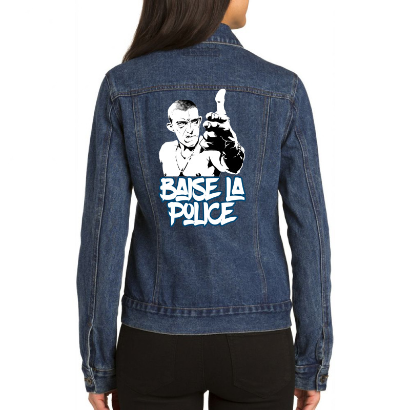 La Haine The Hate Anti Police Acab Movies Film France French Paris Hip Ladies Denim Jacket by jepaceylqnb | Artistshot