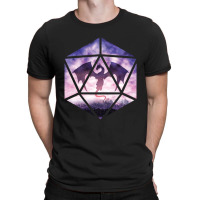 Hot Trend Purple Sky Dragon D20 T-shirt | Artistshot