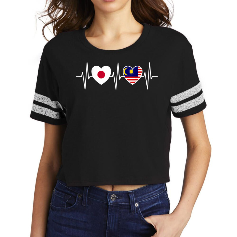 Japan And Malaysia Malaysian Flag Flags T Shirt Scorecard Crop Tee by casimircorjki0 | Artistshot