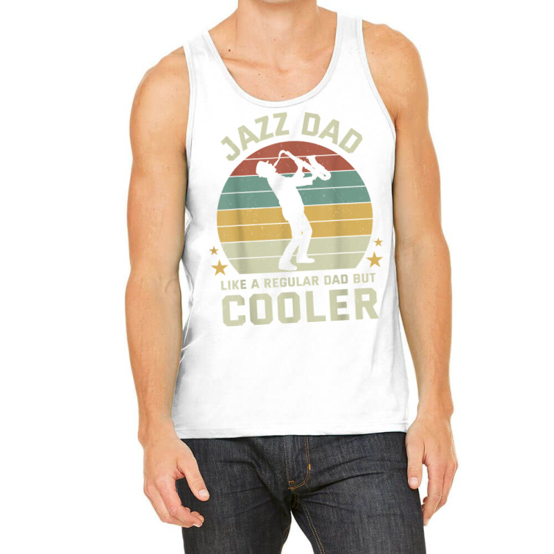 Mens Jazz Dad Saxophone Like Normal Dad Cooler Instrument T Shirt Tank Top by atereabag | Artistshot