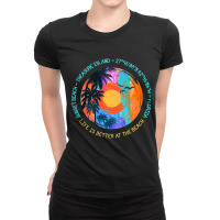 Hot Trend Sunset Beach, Treasure Island, Pinellas County, Florida Ladies Fitted T-shirt | Artistshot