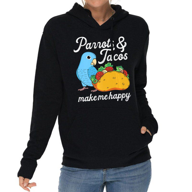 Parrots & Tacos I Kawaii Food I Blue Parrotlet Lightweight Hoodie by namnguyen | Artistshot