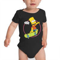 The Simpsons Bart Simpson Eat My Shorts T Shirt Baby Bodysuit | Artistshot