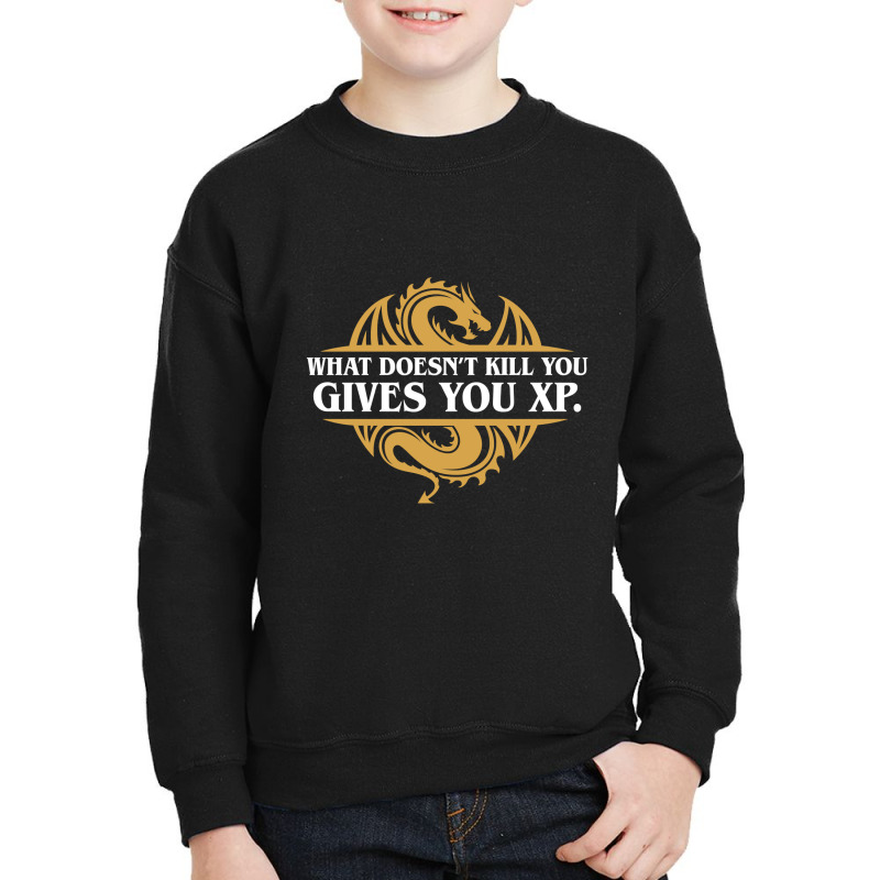 Limited Edition What Doesn't Kill You Gives You Xp Rpg Gamers Youth Sweatshirt by Estrada Link | Artistshot