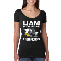 Mens Fork Stacker Operator Design For Forklift Driverfor Liam T Shirt Women's Triblend Scoop T-shirt | Artistshot