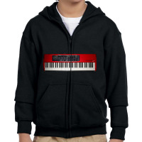 Trending Electric Piano Geek Youth Zipper Hoodie | Artistshot