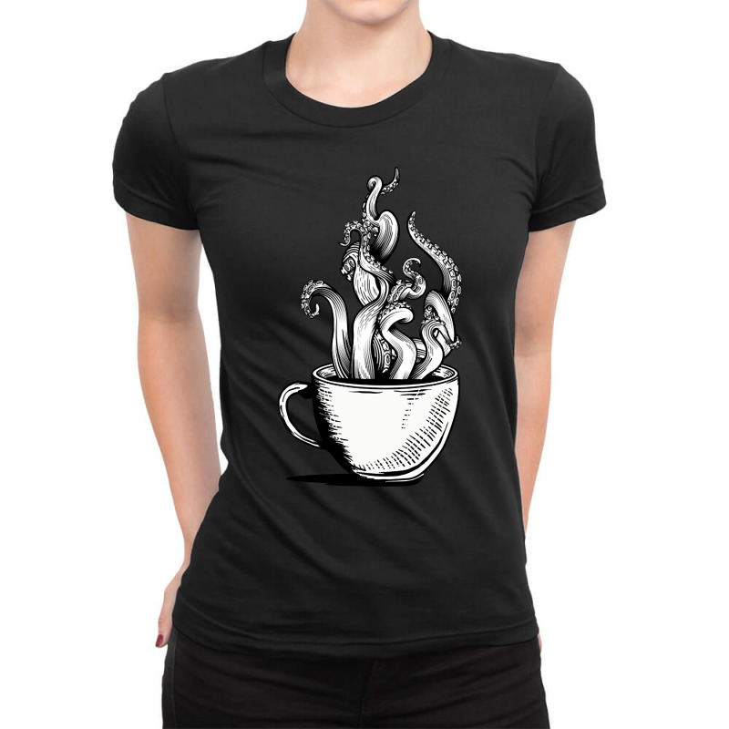 Limited Edition Black Coffee. Black Magic. Ladies Fitted T-Shirt by quanghuydinh1 | Artistshot