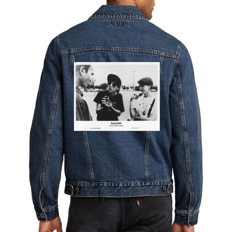 Slacker Men Denim Jacket by apolitery | Artistshot