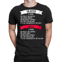 Womens Heaven Is Where The Police Are British Joke V-neck T-shirt | Artistshot