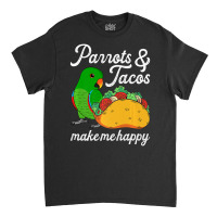 Parrots & Tacos I Kawaii Food I Male Eclectus Classic T-shirt | Artistshot