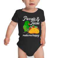 Parrots & Tacos I Kawaii Food I Male Eclectus Baby Bodysuit | Artistshot