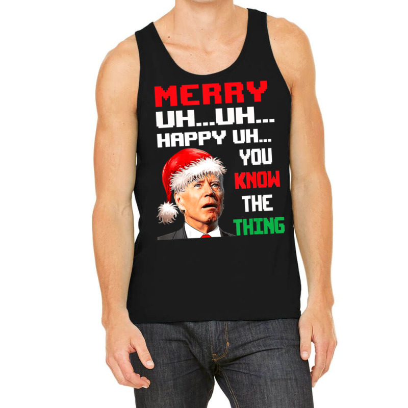 Merry Christmas Santa Joe Biden Men Women Xmas Tank Top | Artistshot