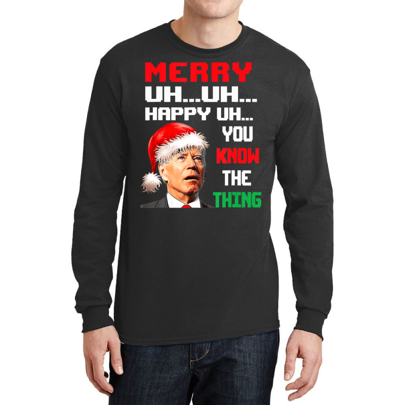 Merry Christmas Santa Joe Biden Men Women Xmas Long Sleeve Shirts | Artistshot