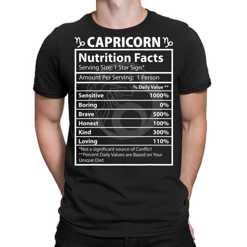 Trending Capricorn Nutritional Facts Astrology T-shirt | Artistshot