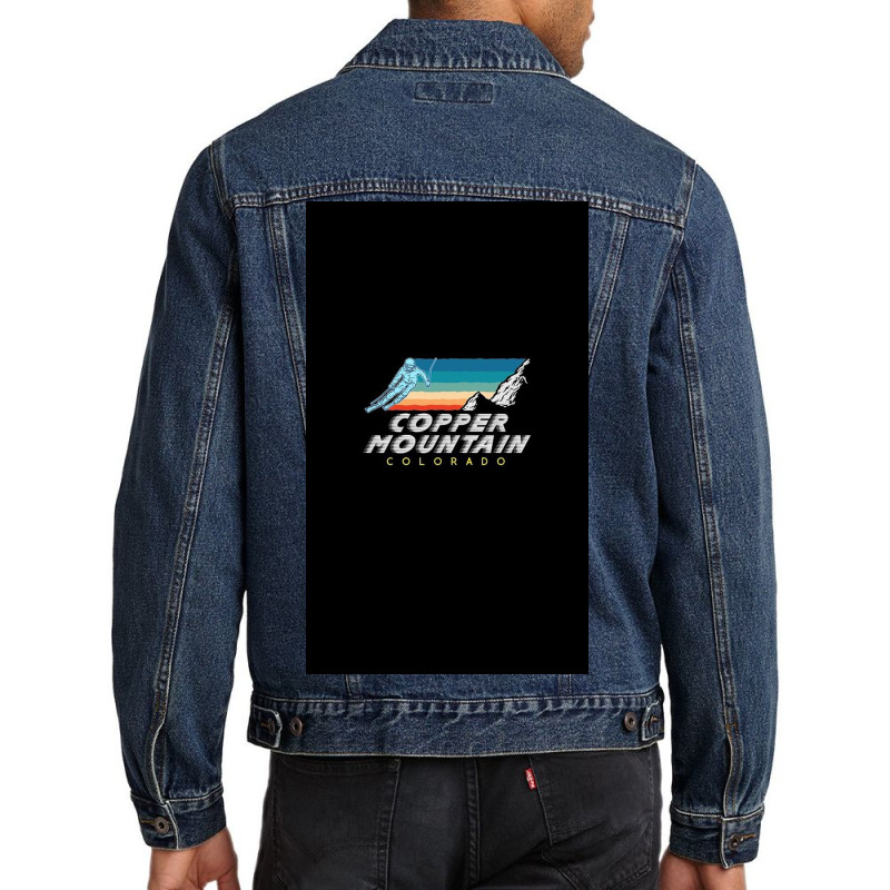 Beaver Copper Mountain Colorado   Usa Ski Resort 1980s Retro Collectio Men Denim Jacket | Artistshot