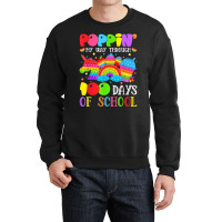 Poppin Through 100 Days Of School Pop It Gifts Boys Girls T Shirt Crewneck Sweatshirt | Artistshot