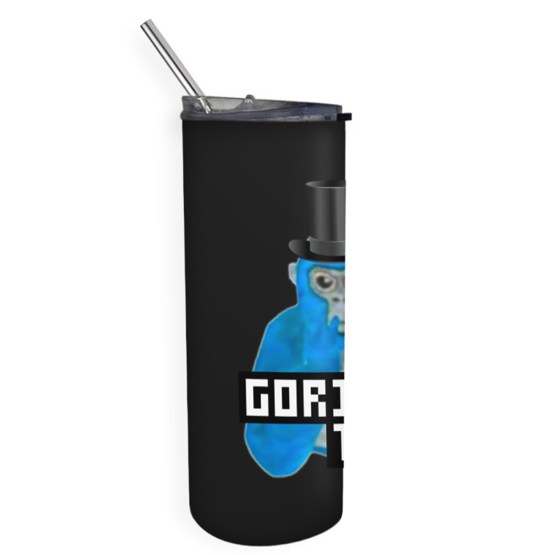 Limited Edition Gorilla Tag Blue Monkey Top Hat Gorilla Monke Gorilla Skinny Tumbler | Artistshot