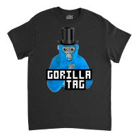 Limited Edition Gorilla Tag Blue Monkey Top Hat Gorilla Monke Gorilla Classic T-shirt | Artistshot