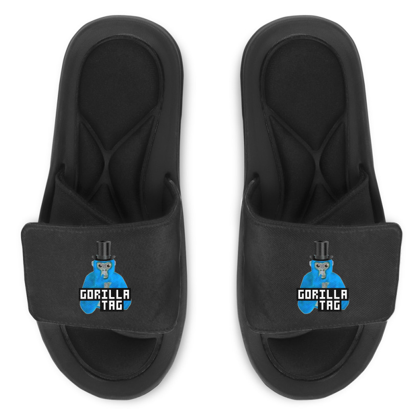 Limited Edition Gorilla Tag Blue Monkey Top Hat Gorilla Monke Gorilla Slide Sandal | Artistshot