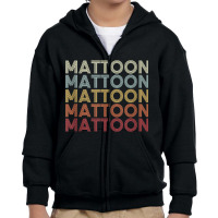 Mattoon Illinois Mattoon Il Retro Vintage Text Tank Top Youth Zipper Hoodie | Artistshot