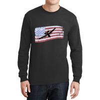 A10 Thunderbolt Ii Warthog Distressed  Us Flag Long Sleeve Shirts | Artistshot