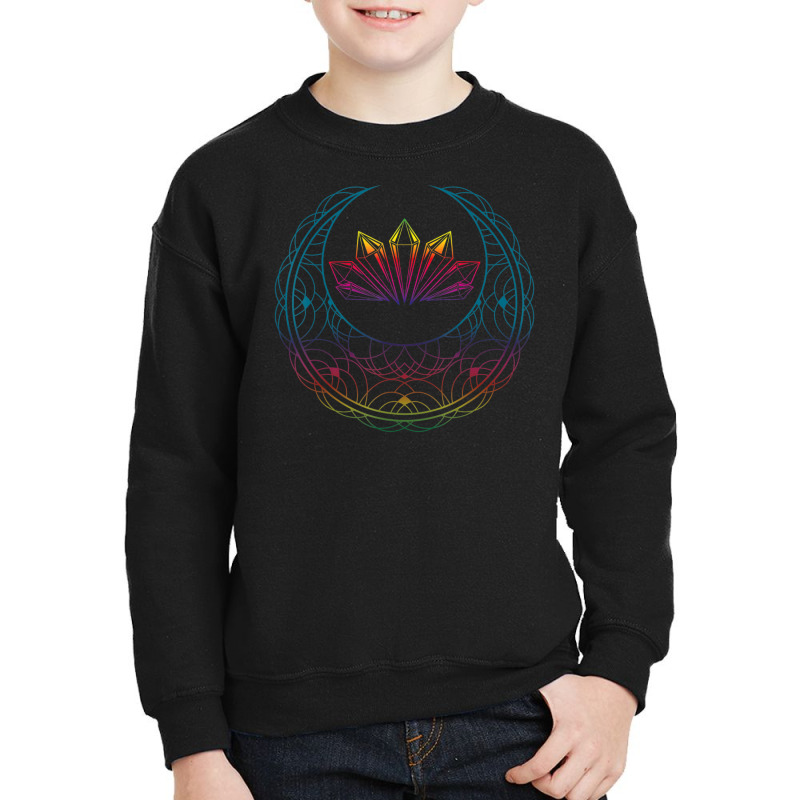 Trending Colorful Crystals Stargazer Luna Stars Celestial Body Moon Youth Sweatshirt by michaelyounger19 | Artistshot