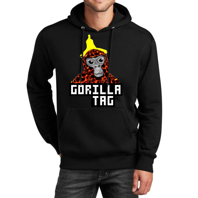 Trending Gorilla Tag Lava Monkey Banana Peel Gorilla Monke By Polkart Unisex Hoodie | Artistshot