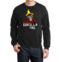 Trending Gorilla Tag Lava Monkey Banana Peel Gorilla Monke By Polkart Crewneck Sweatshirt | Artistshot