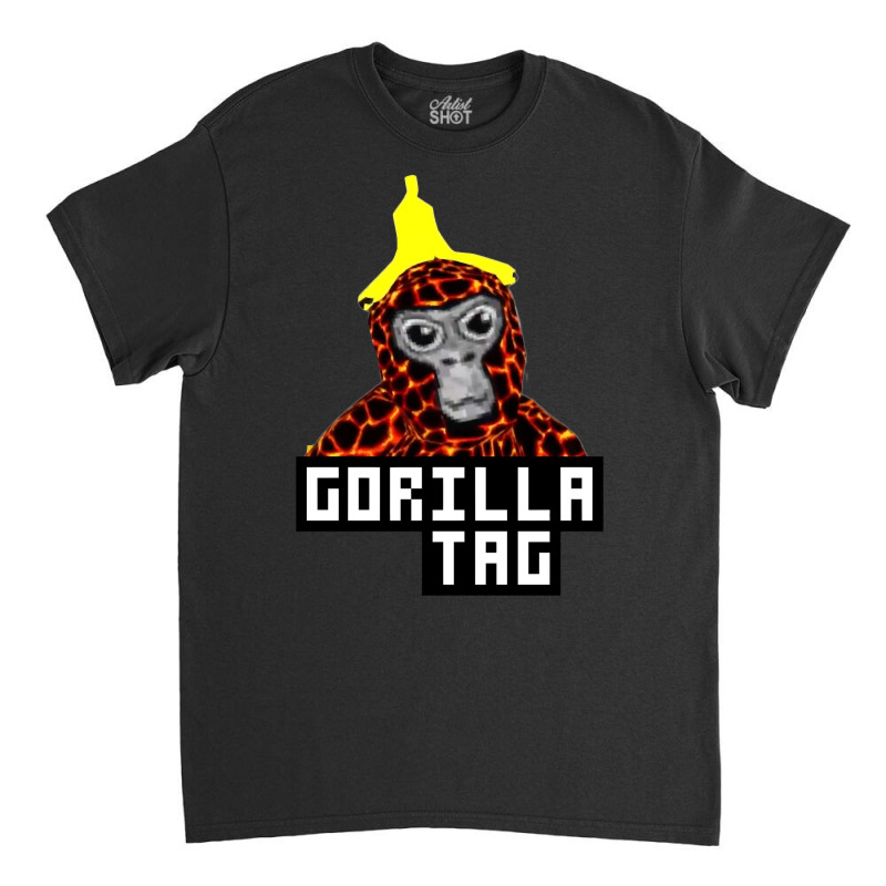 Trending Gorilla Tag Lava Monkey Banana Peel Gorilla Monke By Polkart Classic T-shirt | Artistshot