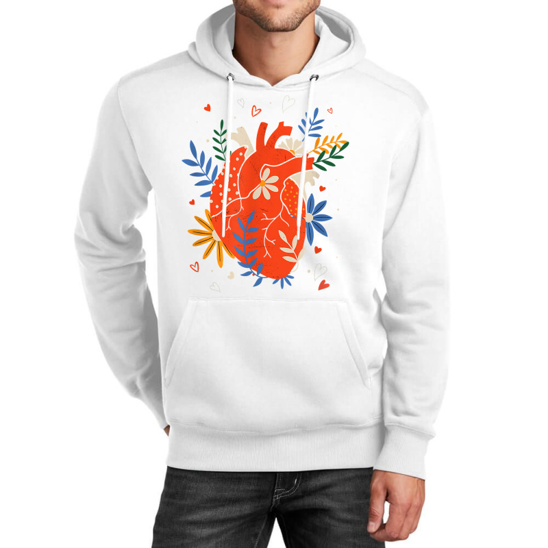 Valentine Flower Heart T Shirt Unisex Hoodie by javauxswar | Artistshot