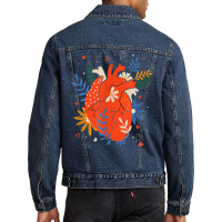 Valentine Flower Heart T Shirt Men Denim Jacket | Artistshot